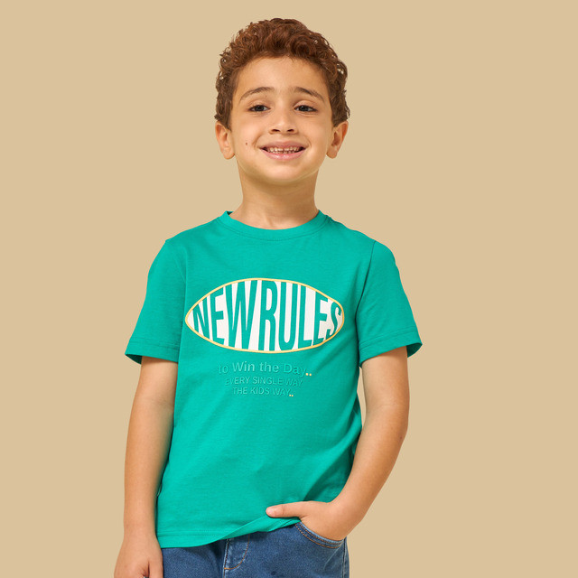 Max Fashion Slogan Print Cotton T-Shirt