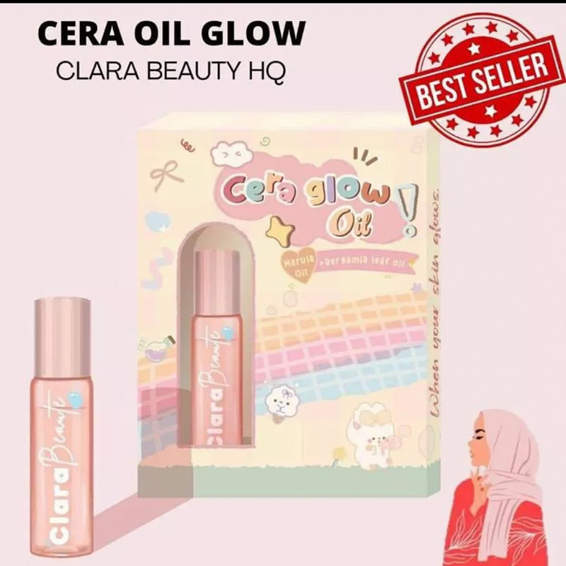【READY STOCK】Cera Glow Oil By Clara Beaute Clara GlowOriginal HQ 10ML