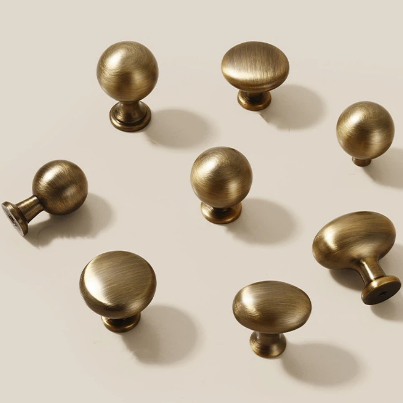Retro French-style Furniture Drawer Handle Knobs Vintage Antique Brushed Cabinet Cupboard Handle