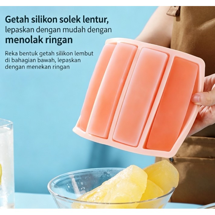 [Clearance Jualan] Jualan Hapus Stok Acuan Ais Silikon Mudah Keluar Ais Serbaguna Buat Ais Coke Penyejuk Musim Panas-D1 (3)