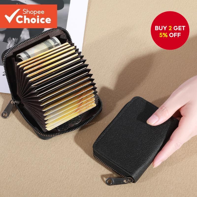 Men's Compact Accordion Wallet - Proof ID & Credit Card Organizer​