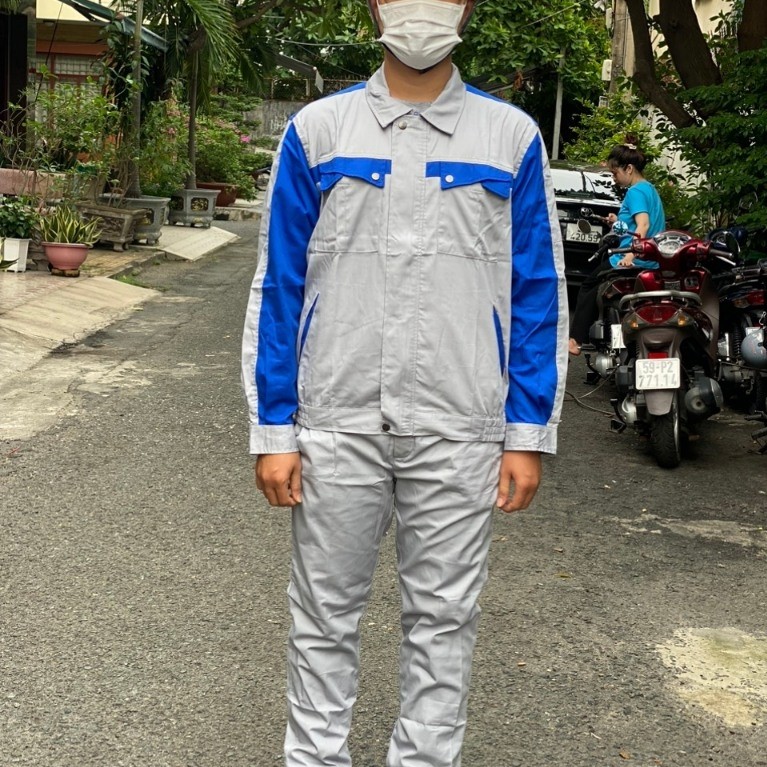 WORK CLOTHES, PROTECTIVE CLOTHES, WORKERS, MIXED COLOR CLOTHES