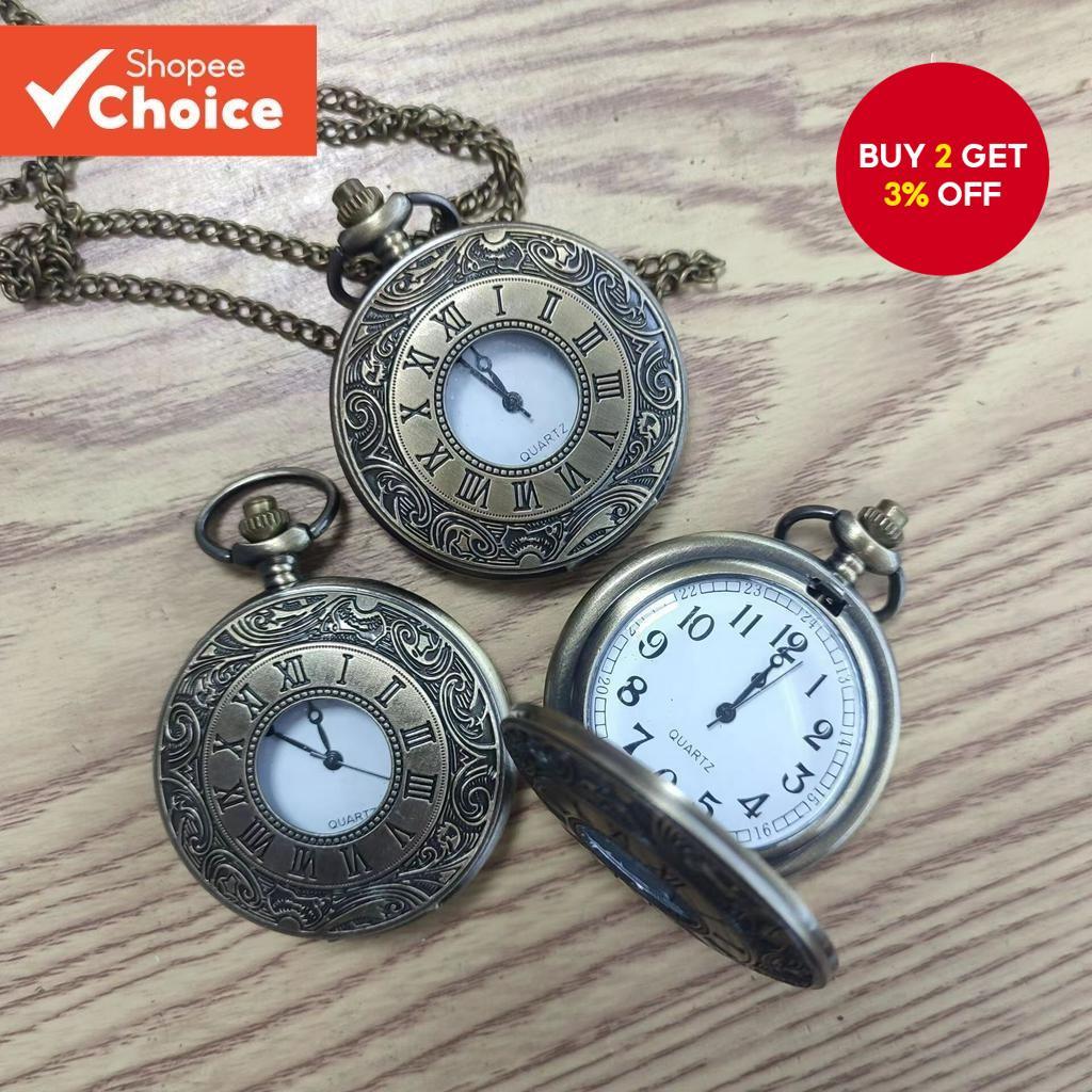 Vintage Roman Numeral Double Scale Pocket Watch Timeless Elegance Unisex Collectible