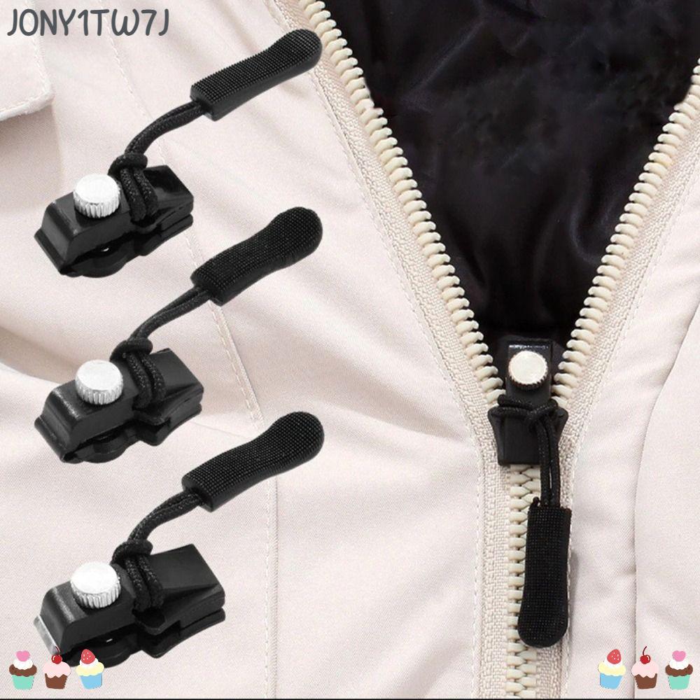 JONY1TW7J Zipper Head, Replacement Bad Buckle Removable Zipper Repair Kit,  Metal Sewing Tools 3 Different Size Suitcase Zipper Head