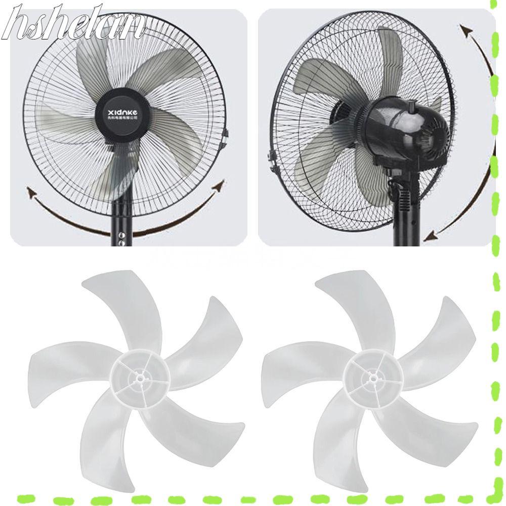 HSHELAA Five Blades Fan, Big Wind Plastic Fan Blade, Slow Noise Accessories for Pedestal Table Wall Fan