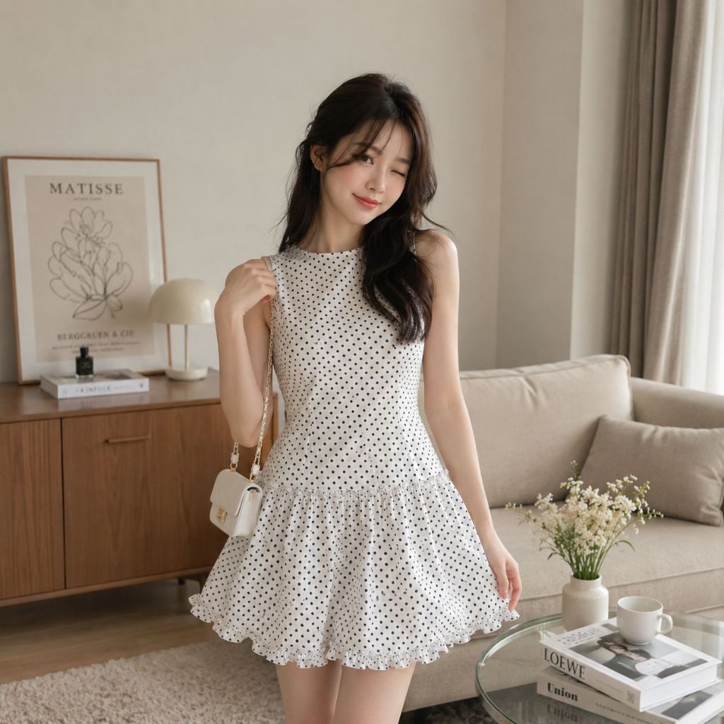 mini dress shopee ZAFUL Puff Sleeve Tied Cutout Mini Dress In LIGHT PINK