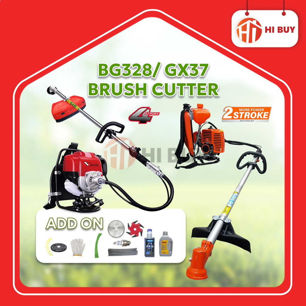TANIKA BRUSH CUTTER (BG328) 2 STROKE/ VIPRO (4 STROKE) HEAVY DUTY BACKPACK BRUSH CUTTER/ MESIN RUMPUT/ POTONG RUMPUT