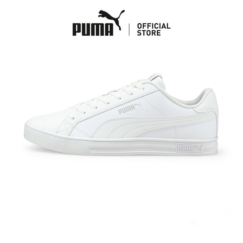 PUMA Unisex Smash Vulcanised V3 Low Shoes (White)