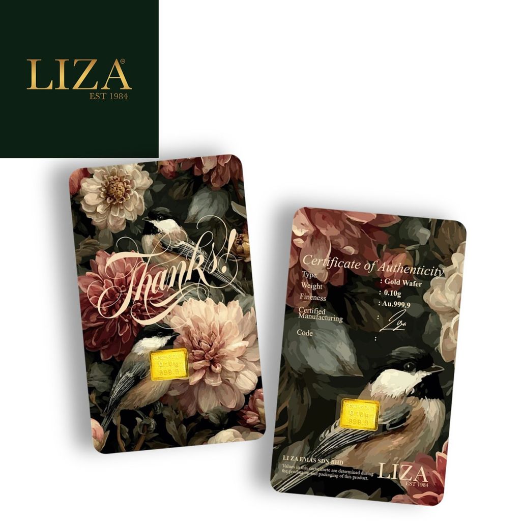 LIZA 0.10g 999.9 Gold Bar (Thanks |谢谢 )