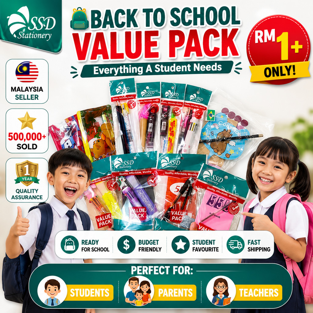SSD Janji Jimat Stationery Set Back to School Pencil Eraser Sharpener Alat Tulis Sekolah Student Pelajar Door Gift