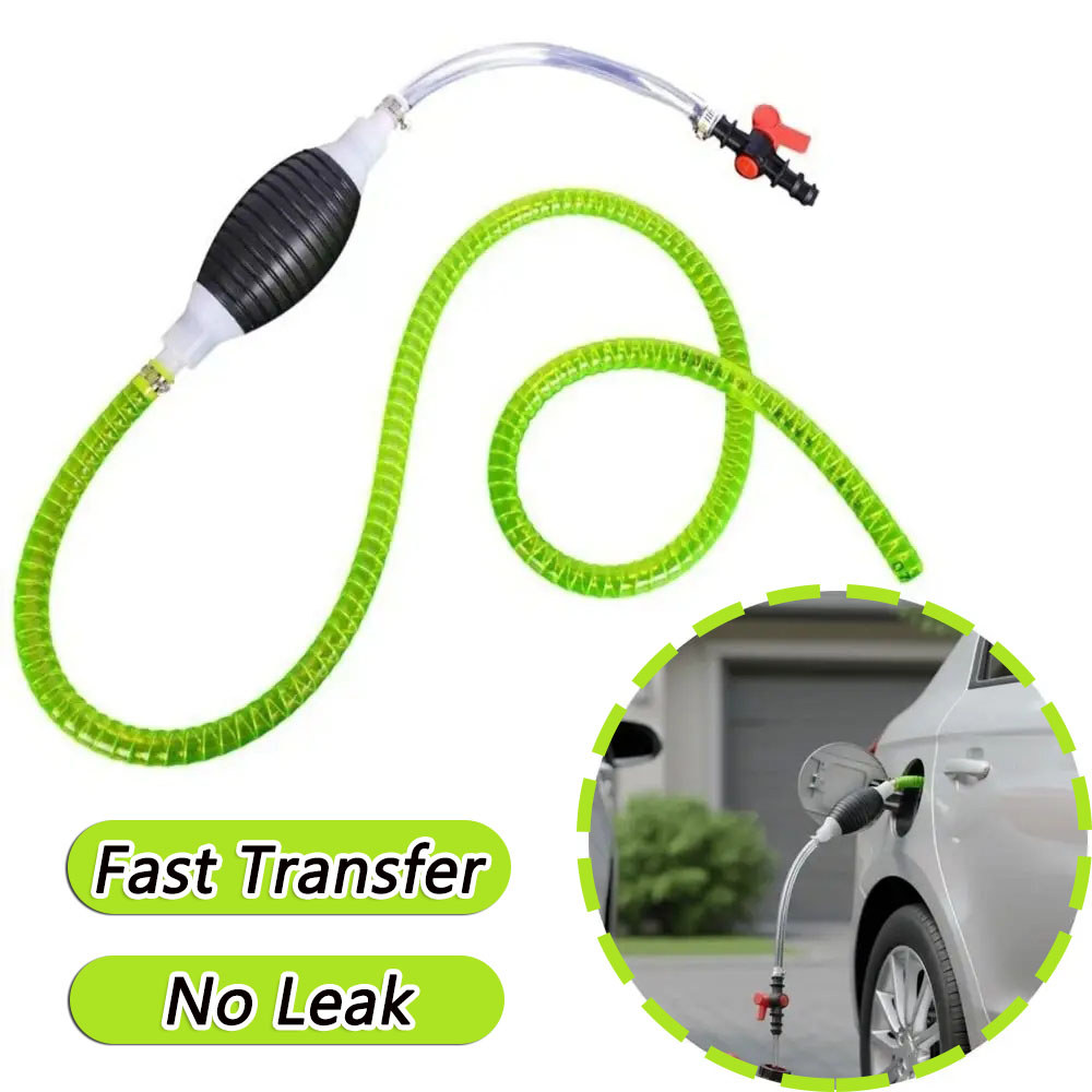 Car Fuel Pump Kit Manual Hand Suction Siphon Transfer Pump Durable Cut Pipe for Petrol Diesel Liquid Tuning Portable