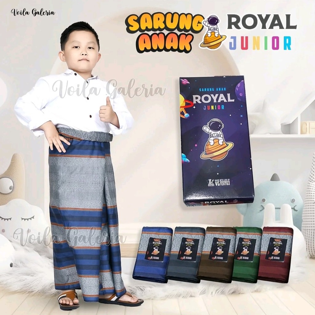 KATUN Royal Junior Children's Sarong, Premium Cool Cotton Material, Free Box, Circumcision Gift, Children's Woven Sarong Souvenir