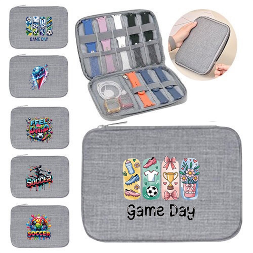 World Football Soccer Watchband Holder Case Pouch Straps Bag Zipper Tote Bag Handbags Watchbands Box Pouch Souvenir