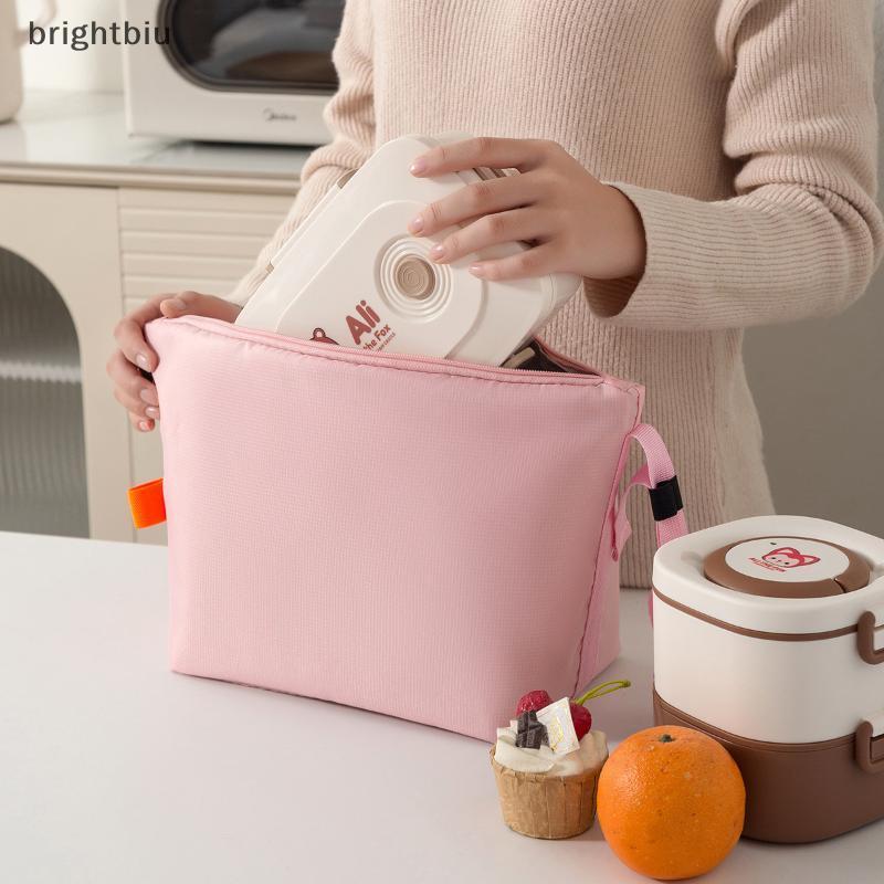 brightbiu] 1PCS Portable Large Insulated Lunch Bag Reusable Aluminum Foil Thermal Food…