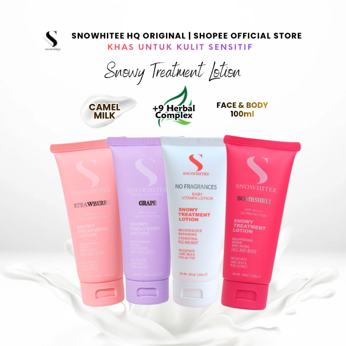 SNOWHITEE Treatment Lotion Susu Unta Merawat masalah kulit kering eczema gatal-gatal ruam