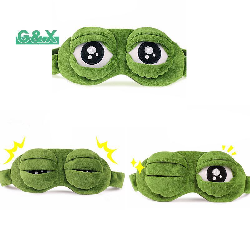 [G&X] Frog Sad frog 3D Eye Mask Cover Sleeping Funny Rest Sleep Funny Gift NEW