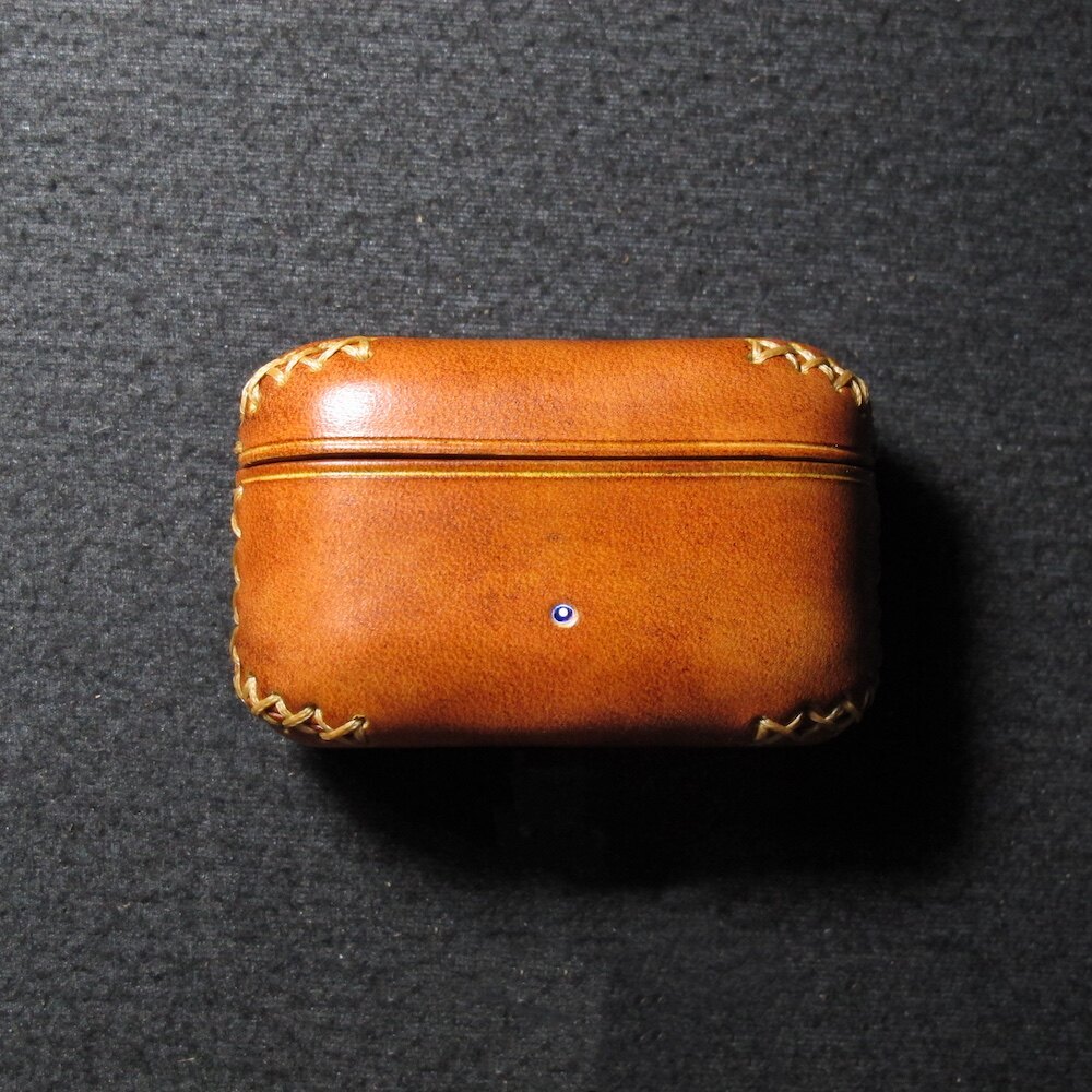 Suitable for Tivale-DEVIALET Gemini Second Generation Gemini II Protective Case Leather Case Genuine Leather Customized Customized Pattern Niche Retro Unique Vegetable Tanned Leather Handmade Mr. Sun
