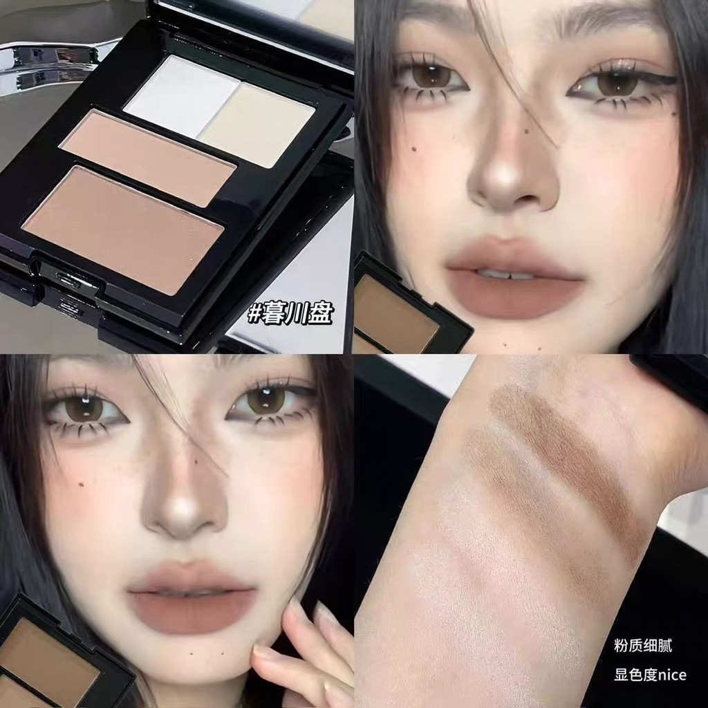 Contour Affordable God of War!Four-Color Contouring Plate Matte Highlighting Brightening Nose Shadow Shadow Contour All-in-One Plate