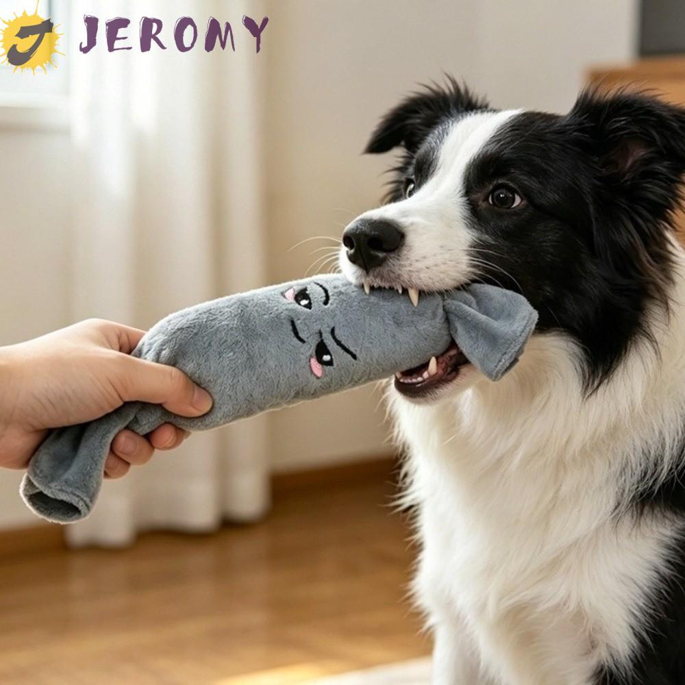JEROMY Squeaky Plush Puppy Toy, Realistic Soft Dog Chew Toy, Vocal Bite-Resistant Wear-Resistant Chew-Resistant Pet Training Toy for Relieving Boredom