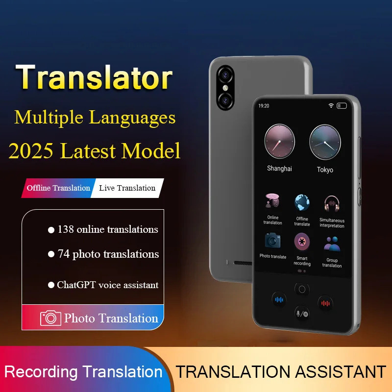 S85 PRO Language Translator Device Supports 138 Real-Time Language Translation AI Translator with ChatGPT Translator