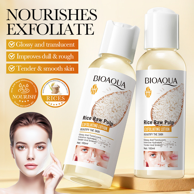 Rice Exfoliating Lotion 100ml Moisturizing Facial Care Liquid Skin Care Products Wjg