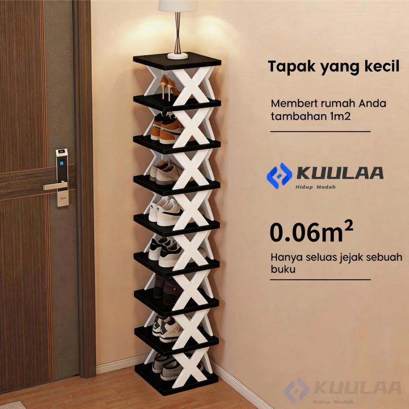 Rak Kasut Rumah Pintu Model Baru Hits Berlapis Kecil Sempit Mudah Guna Untuk Rumah Sewa Dan Hiasan Ruang Tamu Lapis