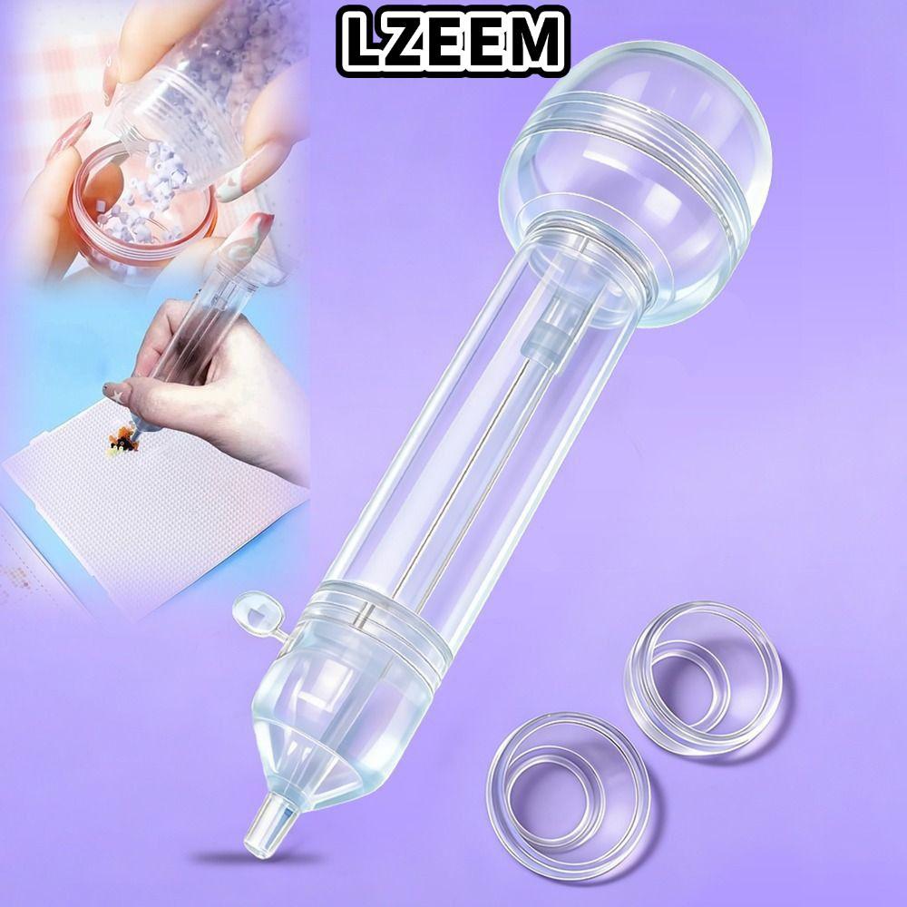 LZEEM Bead Placement Pen, Crafts Maker Press Perler Hama Beads Pen, Creative Automatic DIY Beads Craft Projects 2.6mm Tip Bead Placement Tool Kids