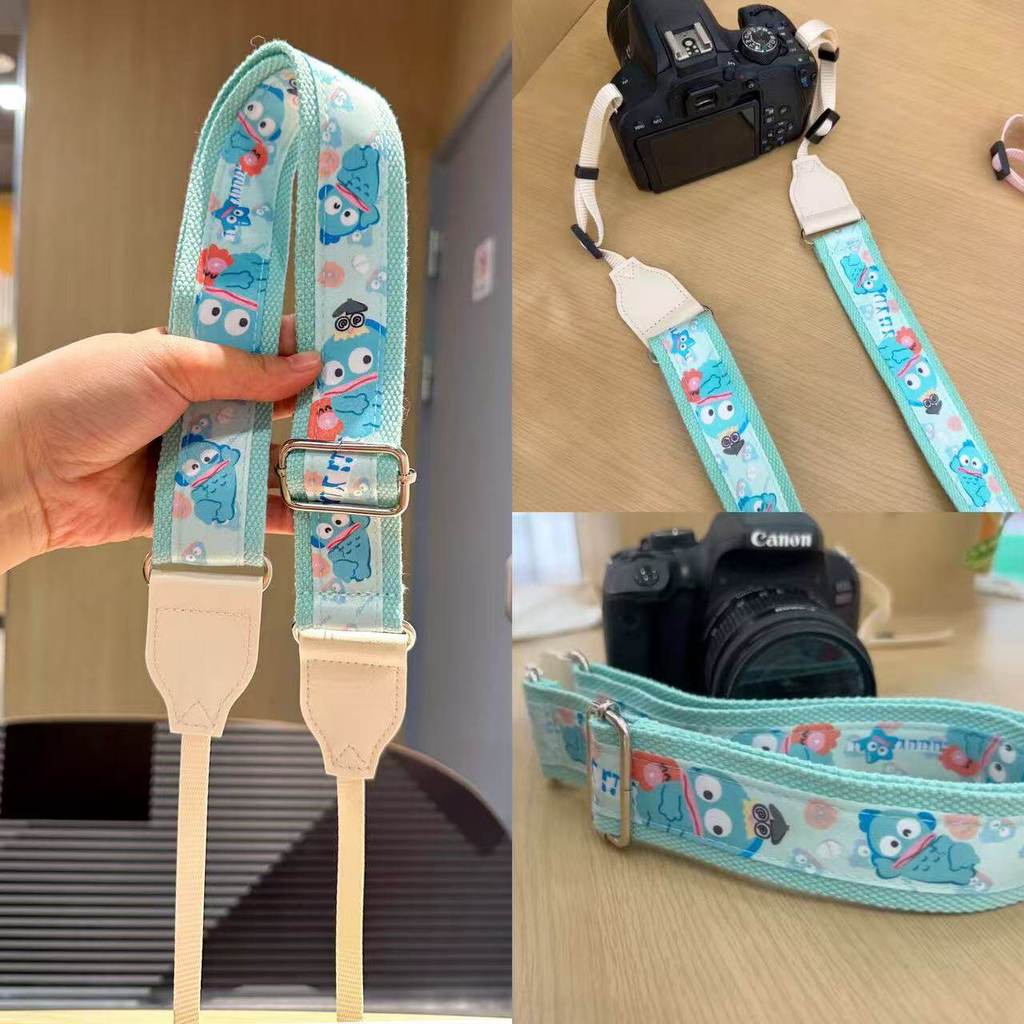 Cute Ugly Fish SLR Camera Strap Can Be Cross-Body Adjusted Polaroid Shoulder Strap Universal Lanyard Portable Free Conversion Buckle