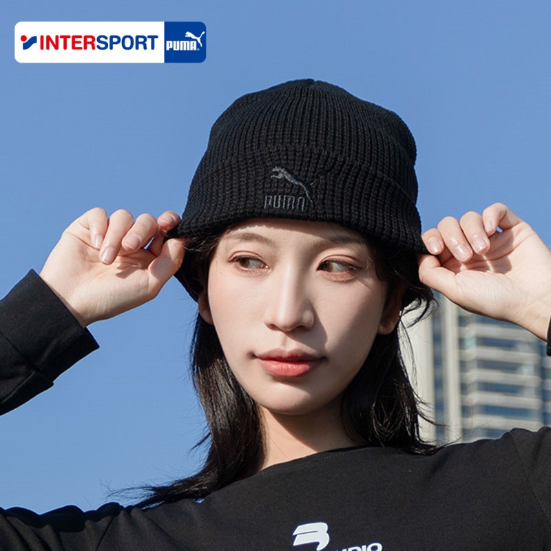 PUMA PUMA Men's Hat Women's Hat Summer New Style Sports Warm Woolen Outdoor Casual Knitted Woolen Hat