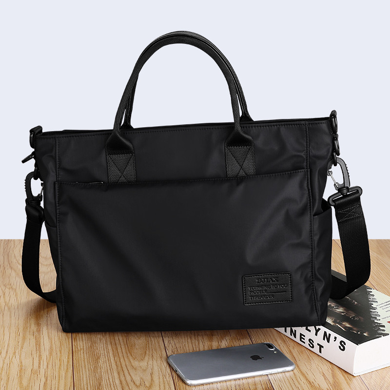 File Bag Portable Briefcase Men's Business Bag Lawyer Office Computer Bag Horizontal Shoulder Messenger Bag Men's Bag