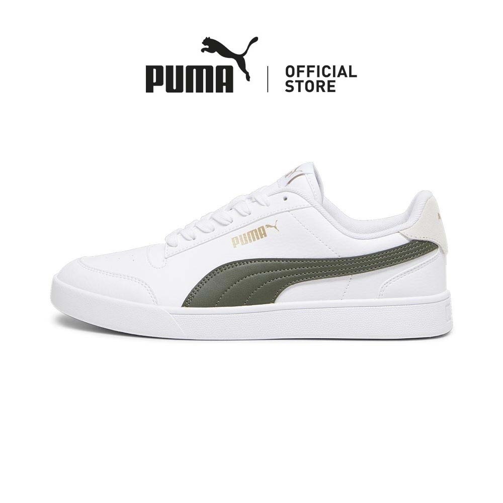 PUMA Unisex Shuffle Shoes (White-Gray)