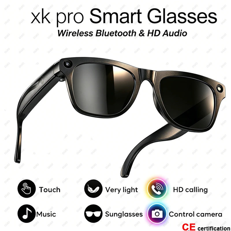 New Fashion Smart Translation Glasses AI Conversation AI Voice 100W HD Camera 260MAH Battery BT Call Smart AI Glasses Unisex