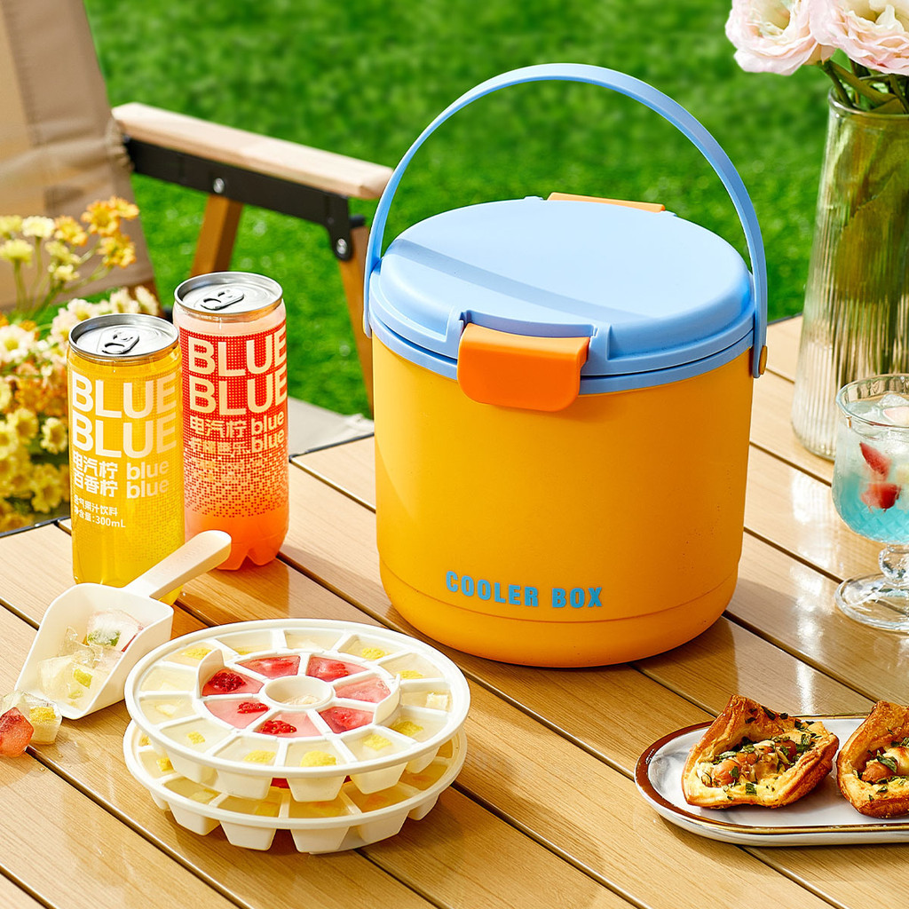 [Tersedia] [Ice Tray / Acuan Ais] Tersedia: Baldi Ais Berkapasiti Besar untuk Perkhemahan Luar, Acuan Ais Mudah Alih, Menjaga Minuman Tetap Segar dan Sejuk - Dulang Ais Silikon | Silicone Ice Tray | Acuan Aiskrim | Ice Cube Tray | Pembuat Ais