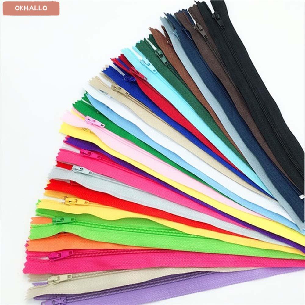 OKHALLO 10Pcs/lot Nylon Zippers Coil Clothing Trousers Sewing