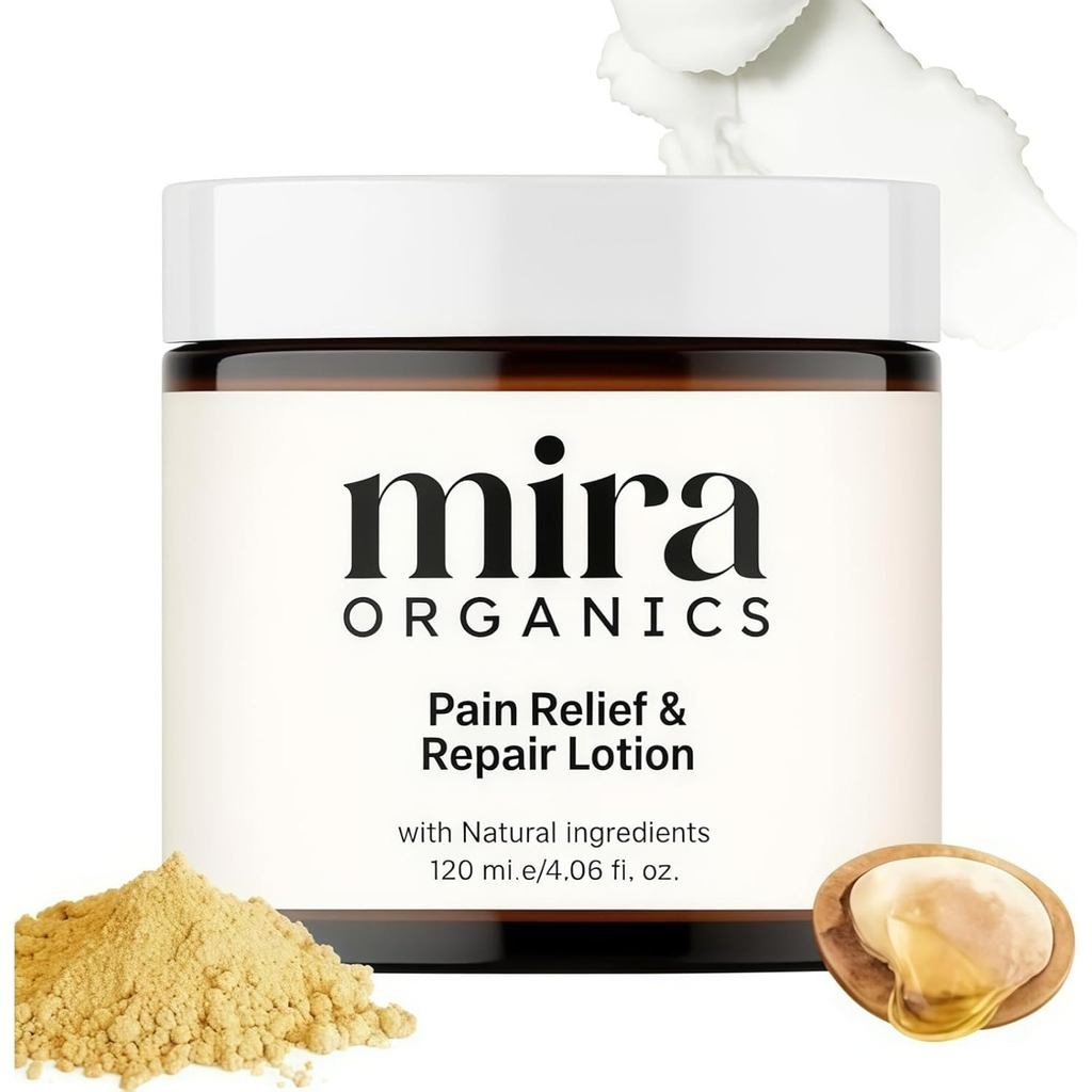 Losyen Pereda Sakit & Pemulihan Mira Organics Losyen Pereda Saraf Asli Formula Berasask…