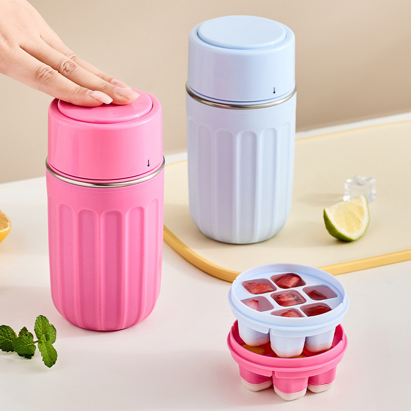 [botol air] [botol air] [Tersedia] [Ice Tray / Acuan Ais] Cawan Kopi Keluli Tahan Karat Dengan Dulang Ais Mudah Alih Jenis Tekan, Cawan Mudah Alih Gred Makanan Untuk Kegunaan Luar, Penebat Sejuk - Dulang Ais Silikon | Silicone Ice Tray | Acuan Aiskrim | I