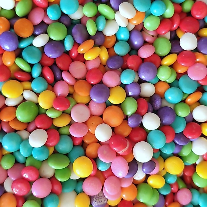 Elmer Rainbow Chocochip 250gr – Colorful Chocolate Chips Topping Sprinkles for Cake Decoration