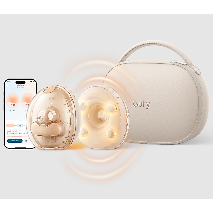 READY STOCK Eufy S2 Pro Wearable Breast Pump | HeatFlow™ Technology | Hospital-Grade Suction |Ultra-Quiet