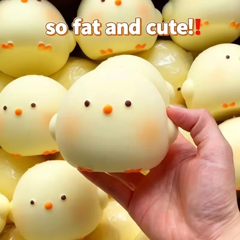 【17 Styles】hot Sale Cute Chick Squishy Toy Slow-Rising Stress Relief & Sensory Fidget Toy for Kids and Adults Anxiety ADHD Autism Relief