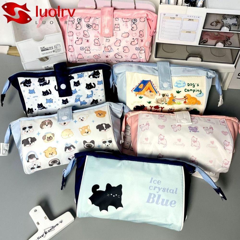 LUOLRV Pencil , Multifunction Portable Pen Bag,  Large Capacity Canvas Pen Pouch Students