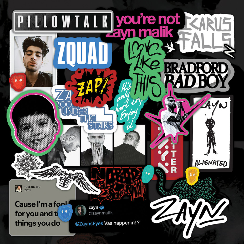 27pcs ZAYN MALIK One Direction Sticker Pack | Waterproof Anti-Fade Sticker | Aesthetic Stickers