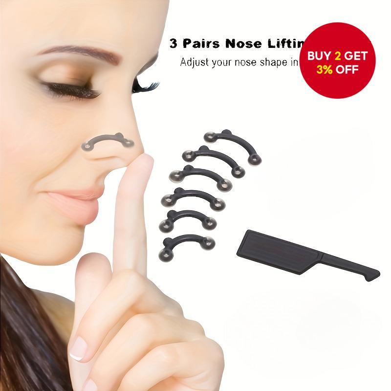 3Pcs Nose Clip Shaper Massage Tool Invisible Painless Nose Corrector