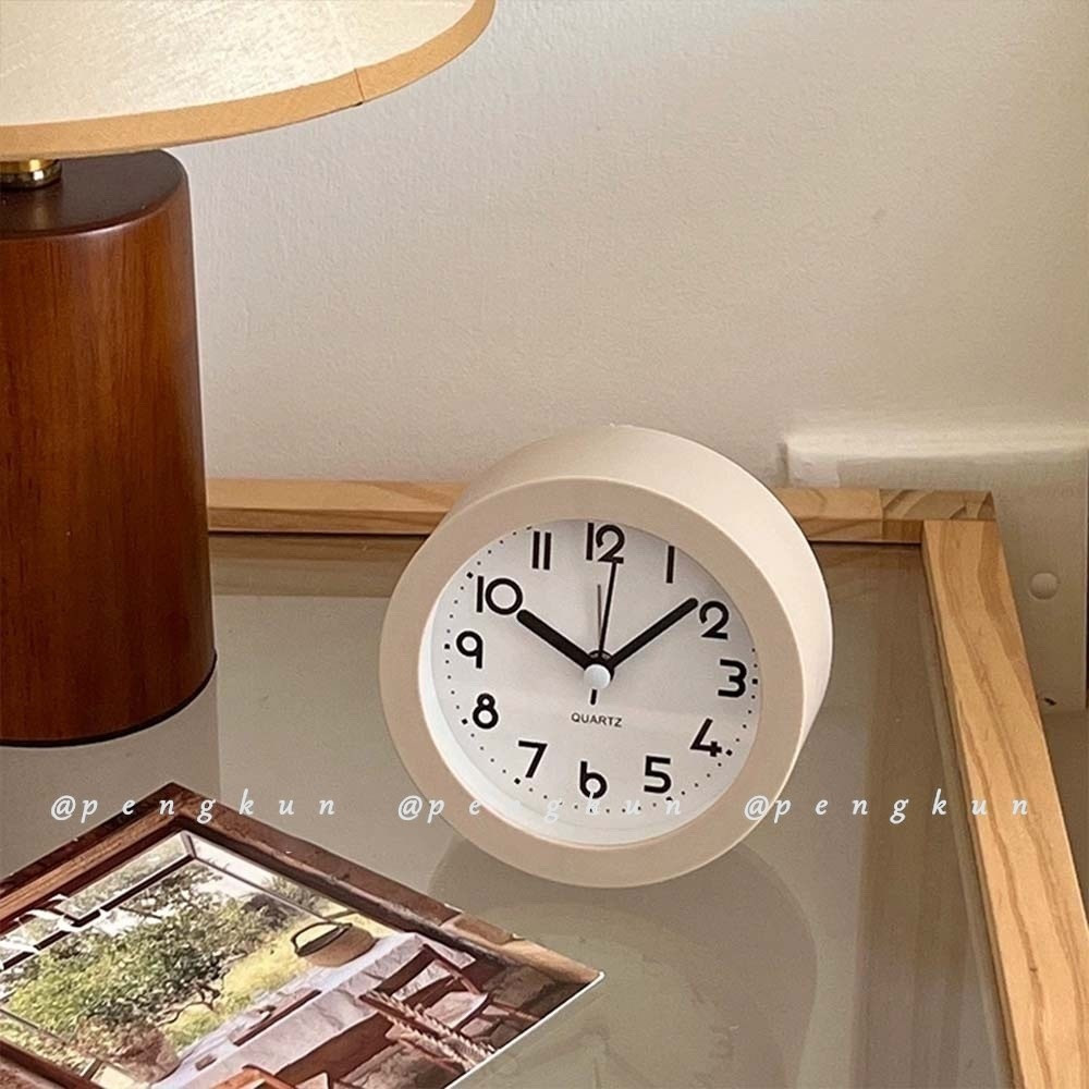 Bedroom Bedside Wake Up Clock Nordic Simple Silent Desktop Clock Table Clock Student Al…