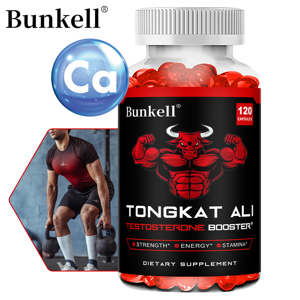 Bunkell Tongkat Ali Testosterone Booster - Boosts Testosterone Levels, Enhances Physical Endurance, Increases Muscle Mass and Strength