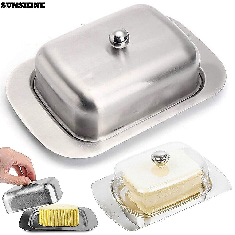 Sunshine Butter Tray, Fresh Keeping Box Large-capacity Butter Dish With Lid, Protable S…