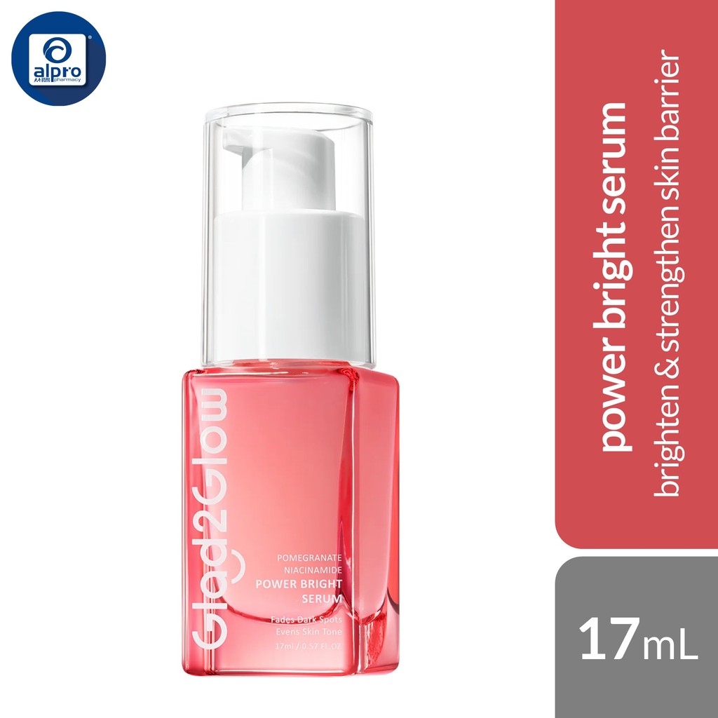 Glad2Glow 10% Niacinamide Power Bright Serum (17ml) - Pomegranate