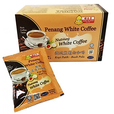 【Ready Stock现货】CHEONG KIM CHUAN PENANG NUTMEG WHITE COFFEE 3 in 1 (HALAL)/钟金泉梹城豆蔻白咖啡(30GM X 15'S/BOX)