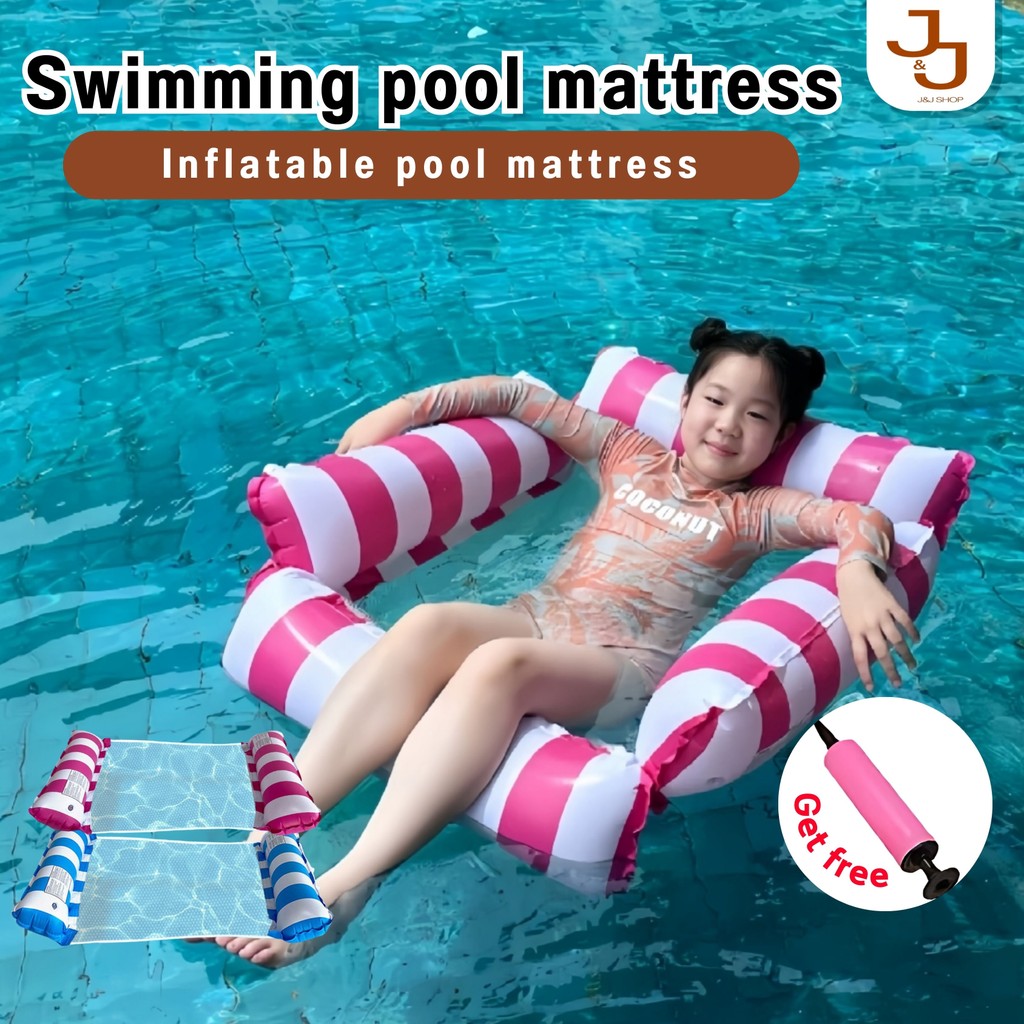 Swimming Pools Seats Bed Beach Swimming Pool Float Floating Hammock Water Bed Floating Chair Swimming Ring Lounge Bed