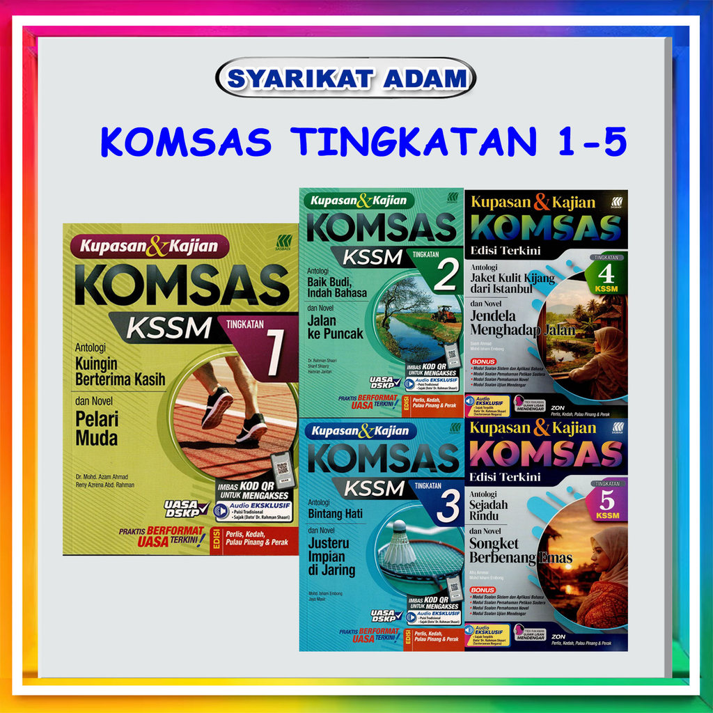 [ADM] BUKU RUJUKAN KOMSAS:  KUPASAN & KAJIAN KOMSAS KENDIRI SASBADI EDISI : PERLIS, KEDAH, PULAU PINANG & PERAK