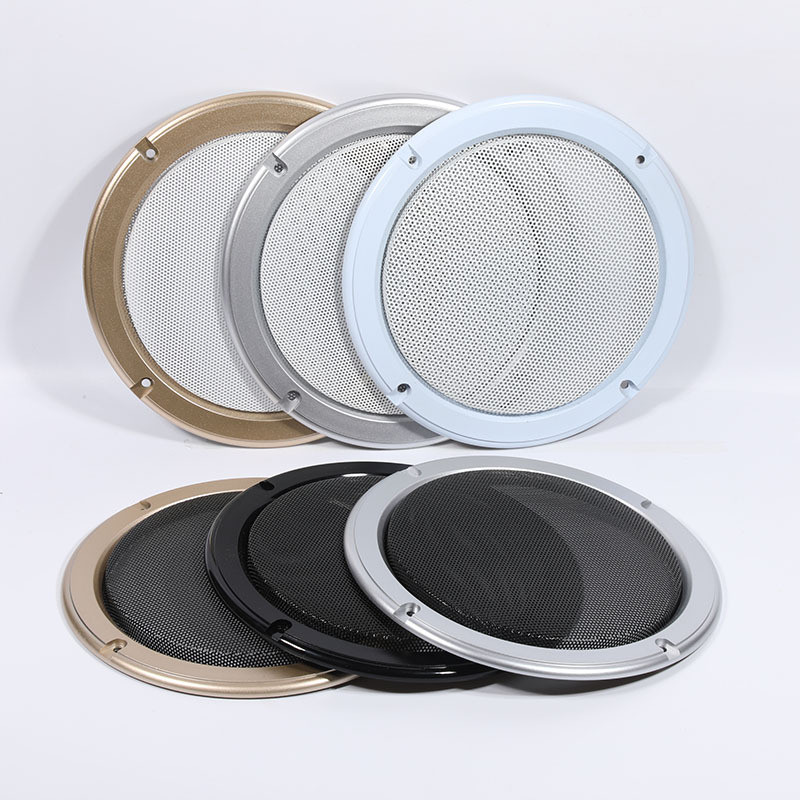 Cincin hiasan gril speaker, penutup gril besi, jaring kalis habuk, speaker siling, penutup gril DIY untuk pengubahsuaian kereta.